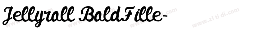 Jellyroll BoldFille字体转换